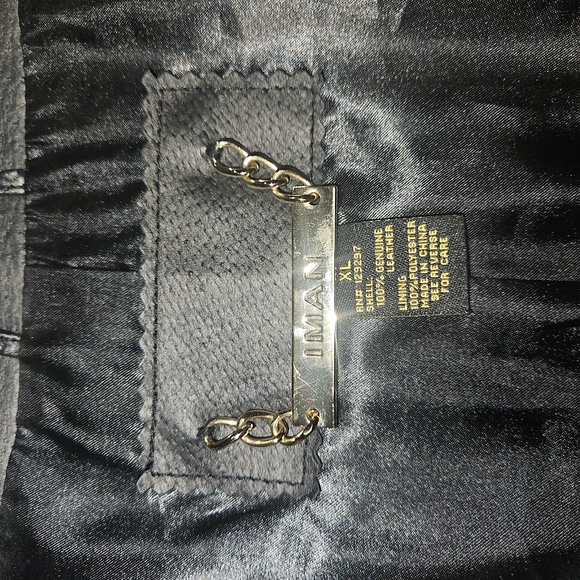 IMAN 100% Leather jacket - Picture 4 of 5
